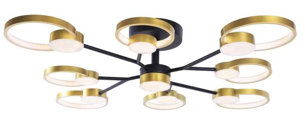 Люстра Sirius Ш 1313/9 Black+Gold